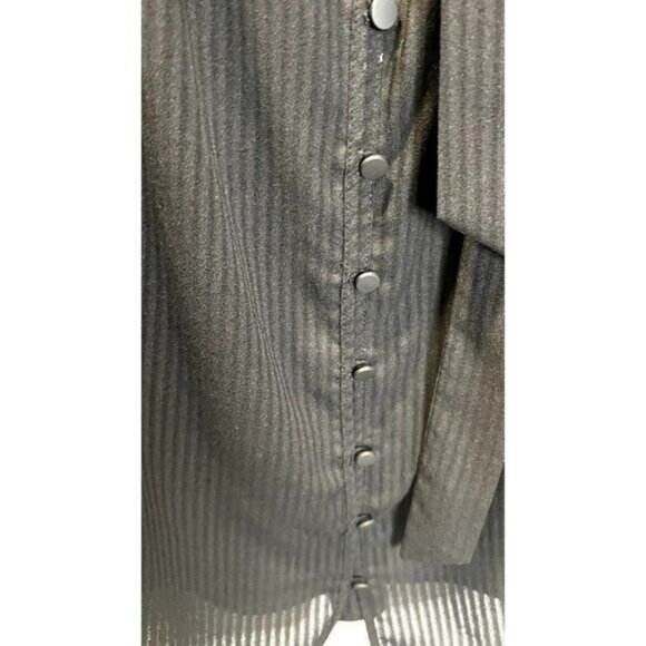 TIME AND TRU Women's Tie‎ Neck Button Down Top Long Sleeve V Neck Blouse - Picture 8 of 9